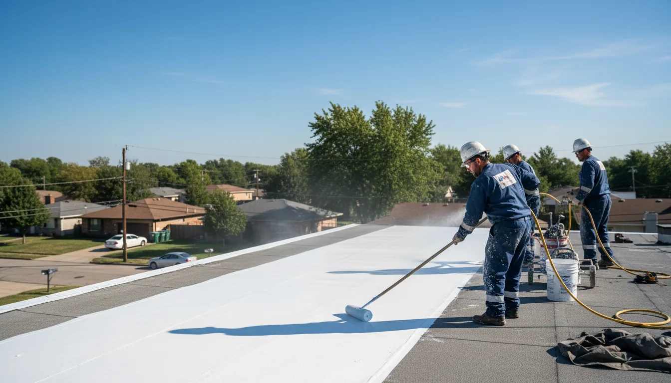 Commercial roof coating in Houlka, MS near me